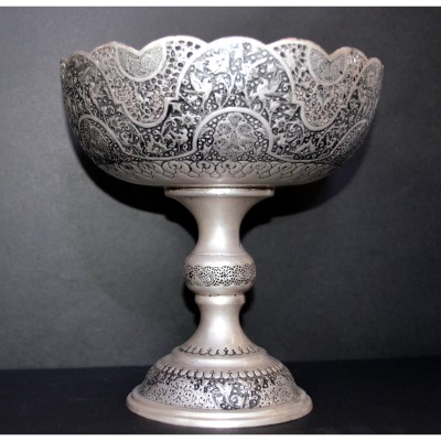 کاسه میوه خوری نقره قلم زنی - silver bowl