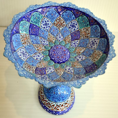 شیرینی خوری مینا 25سانتی - Enamel Vase