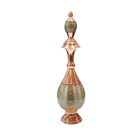 تنگ صراحی 25 خاتم کاری - khatam vase