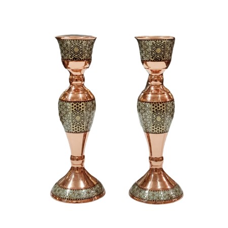 شمعدان بزرگ خاتم کاری - khatam vase