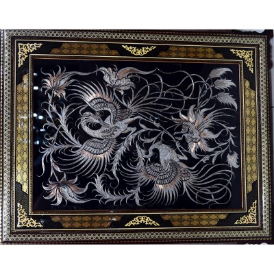 قاب پلاک خاتم کاری - Etching & Inlay Frame