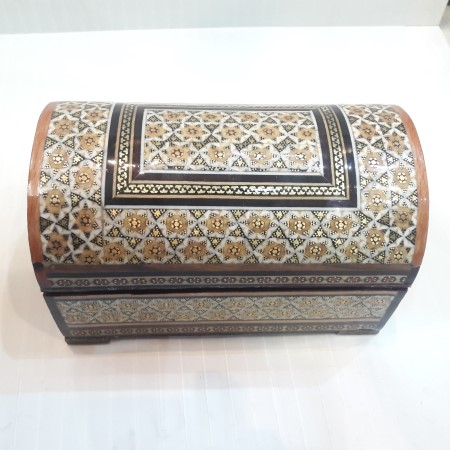 جعبه خاتم کاری صندوقچه ای کد2 - khatam jewerly box