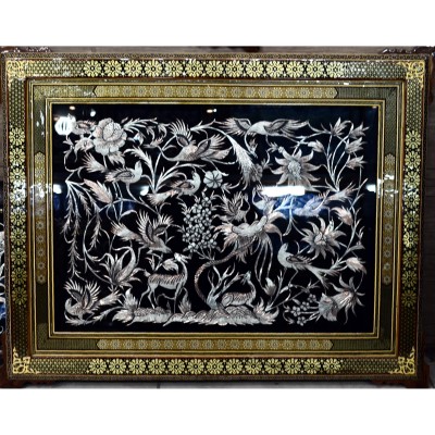 قاب پلاک خاتم کاری - Etching & Inlay Frame