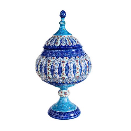 شکلات خوری مینا 18 سانتی - Enamel Vase