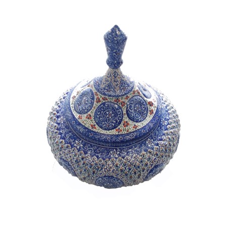 قندان میناکاری سفینه ( بشقاب پرنده ) - enamel Sugar bowl