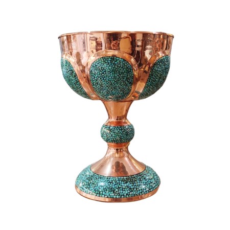 سنگاب قل دار فیروزه کوب سایز 1 - turquoise trough