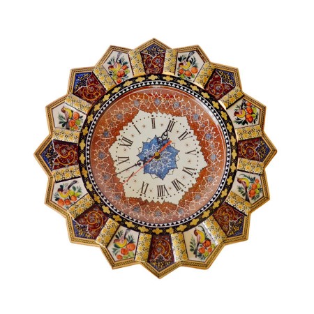 ساعت دیواری خاتم کاری طرح خورشید سایز 42 - khatam clock