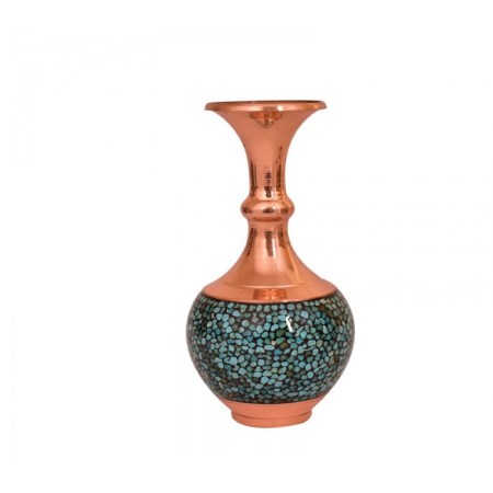 گلدان گودی دار فیروزه کوب 20 - turquoise vase