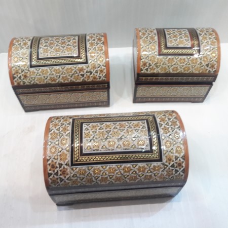 ست جعبه خاتم کاری صندوقچه ای - khatam jewerly box set