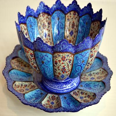 کاسه بشقاب میناکاری سایز30 - Enamel Vase