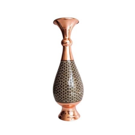 khatam vase - گلدان صراحی 25 خاتم کاری