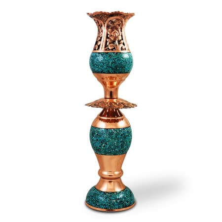 turquoise kashkol bowl - لاله بزرگ فیروزه کوب