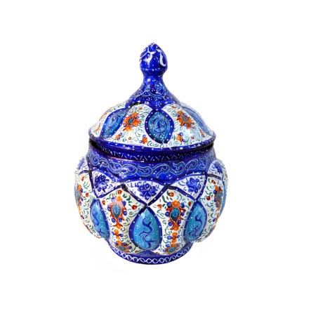 enamel Sugar bowl - قندان میناکاری کوچک کد 28