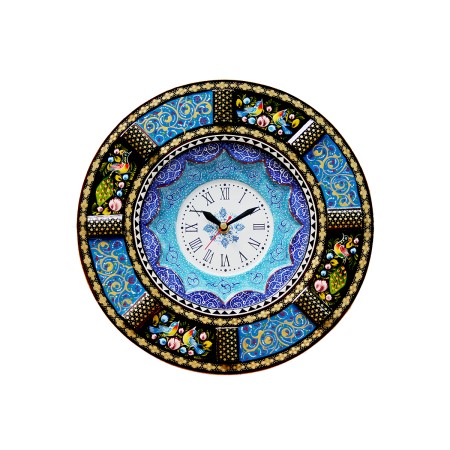 ساعت خاتم کاری صفحه گرد سایز27 - khatam clock