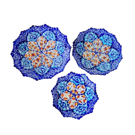 بشقاب میناکاری سری نعلبکی (کوچک) - enamel plate