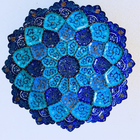 بشقاب میناکاری 16سانتی کد3 - enamel plate