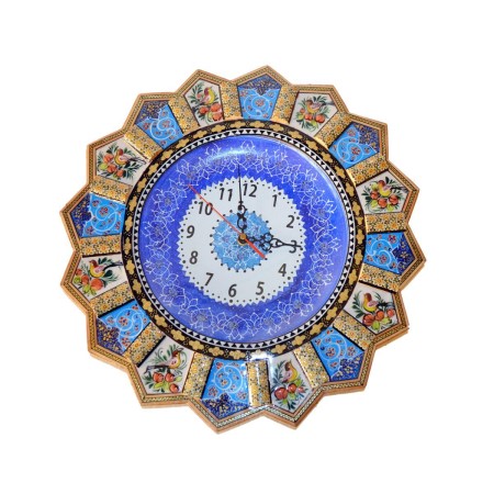 فروش،ساعت،خاتم کاری،،فروشگاه هنر اصفهان،isfahan-art،فروش صنایع دستی اصفهان،مینا کاری،مینیاتور،ساعت خاتم کاری خورشیدی