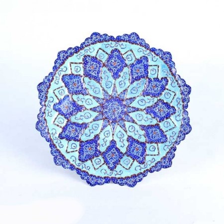 بشقاب میناکاری 20 سانتی کد3 - enamel plate