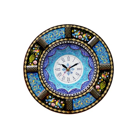khatam clock - ساعت خاتم کاری صفحه گرد سایز36